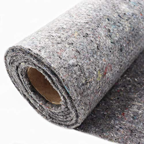 Toison de bassin Aquagart I Sous-couche de 2m de large pour votre piscine I Protection de sol pour votre bâche de bassin I perméable à l'eau (18m, gris 500g 2m de large)