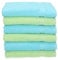 Betz 6 Stück Handtücher Palermo Größe 50 x 100 cm 100% Baumwolle Handtuch Set Farbe grün und türkis