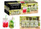 Mason Jar Drinking Mugs Carry Rack Cocktail Jars Summer 400ml Includes Re-usable Straws