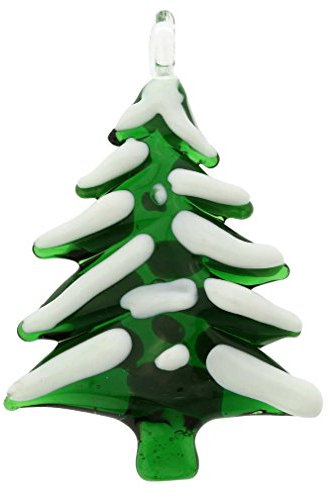 Glass Of Venice Adorno para árbol de Navidad Cubierto de Nieve de Cristal de Murano