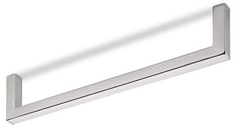 Garderobenstange NORM BA 288 mm Edelstahl poliert für Schrankmontage Kleiderschrankstange Garderobenbügel Kleiderbügelhalter von JUNKER Design