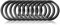 Ganzoo O-Ring Metall für Hunde-Leine, 25mm Innen-Durchmesser, 10 Stück, Stahlring, legierter Stahl, Nicht rostend, Rund-Ringe für Paracord 550 Halsband, Handtasche, Metallring, Basteln, Farbe Schwarz