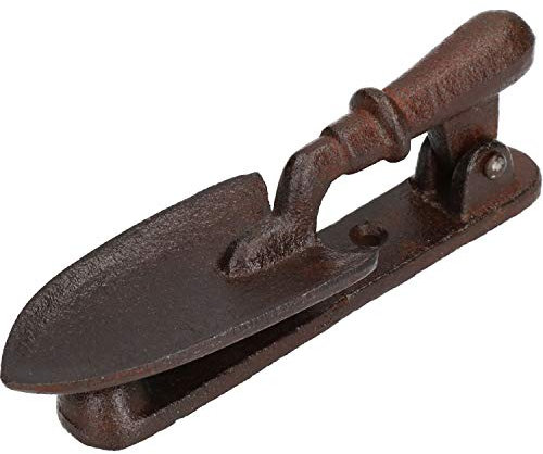 Spade Trowel Door Knocker Bell Ringer Cast Iron Garden Tool Shed Shovel Metal