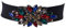 Sparking - Cintura elastica da donna, con decorazione con cristalli e strass, elasticizzata - - Taglia unica