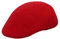 ACVIP Herrenhut Reine Farbe Schafwolle Flat Cap Schirmmütze Schiebermütze(Rot)