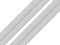 maDDma 1m Falzgummi 20mm Faltgummi elastisches Einfassband Schrägband Saumband Farbwahl, Farbe:lichtgrau