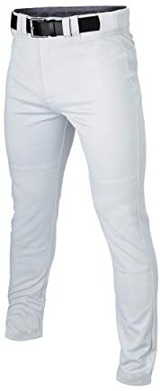 Easton Herren Rival+ Baseballhose, Halblange, Durchgehende Passform, Erwachsenengrößen, Einfarbig, Mehrere Farben Baseball-Hose, Weiß, Small