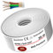 MAS Premium Feuchtraumkabel Stromkabel von 5m bis 70m Mantelleitung NYM-J 5x4 mm² Elektrokabel Ring für feste Verlegung (35m)