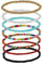Holibanna 7Pcs Boho Bunte Perlen Stapelbar Armband Handgelenk Ketten Einzigen Schicht Armbänder für Frauen