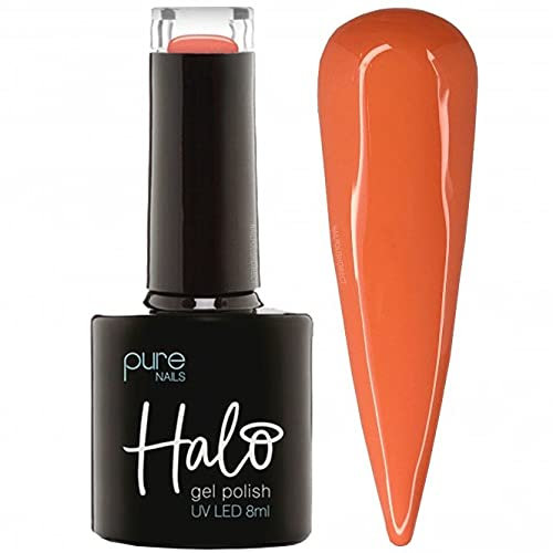 Halo Gel Polish 8ml - Jellies. UV/LED Gel Nail Polish, Long Lasting & Easy To Apply. Nail Art Colours For Manicure & Pedicure. Gel Polish For Professional & Home Use.