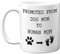 Stuff4 Promoted from Dog Mum to Human Mum Mug, 11oz Ceramic Dishwasher Safe Premium Mugs, Baby Shower Gifts for New Gifts, New Parents to be Present