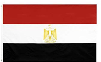 Stormflag Drapeau Égypte 90x150cm Drapeau Egypte 3x5ft polyester 90g avec œillets et Double couture