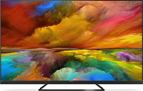 Sharp Quantum Dot 50EQ3EA - 50 TV Android 4k Ultra HD (4X HDMI 2.1, 2X USB, Bluetooth), Dolby Vision, Dolby Atmos, Assistente Google, Chromecast, Altoparlanti Premium Harman/Kardon 2x15W, nero