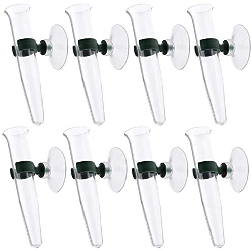 Reagenzgläser Für Blumen Zum Hängen - Vase Mit Saugnapf, Plastik Transparente Röhrchen, Wandvase, Luft Glas Blumenvase, Für Rette Die Blumen - 8 Stücke