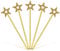 AIEX 5pcs Baguette Étoile Magique, 34cm Étoile Scintillante Baguette Princesse Fille Baguette Ange Baguette Fée Enfant Dorée pour Filles Costume Cosplay Fête Anniversaire Halloween Noël Mariage
