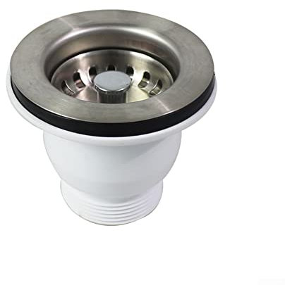 Stainless Steel Kitchen Sink Basket Strainer,Sink Strainer 60mm Sink Mini Basket Strainer Waste Kit 85mm Flange