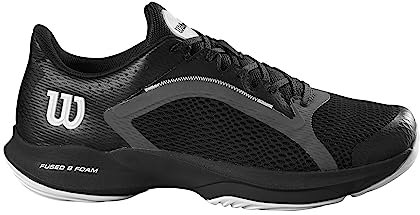 Wilson Hurakn 2.0, Padel Sneakers Hombre, Black/White/Ebony, 42 2/3 EU