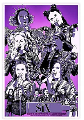 FISH DRAGATE Musikposter Sechs Poster Six The Musical 2 Leinwandposter Wandkunst Dekor Druck Bild Gemälde für Wohnzimmer Schlafzimmer Dekoration Rahmen Stil 40 x 60 cm