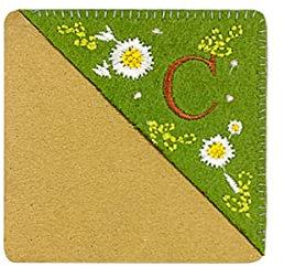 KAARI Handbesticktes Eck-Lesezeichen, Buchmarker-Clip für Frauen, Weihnachten, Geburtstagsgeschenk, einzigartiges Lesezeichen mit Buchstabenstickerei für Liebhaber von Büchern