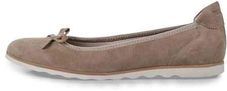 Tamaris Damen Ballerina-1-22128-42 Ballerinas, Taupe, 40 EU