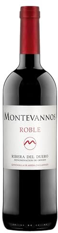 Montevannos Roble | Vino tinto 100% Tempranillo | Denominación de Origen | Ribera del Duero | Medalla Plata Concurso Mundial Bruselas | Roble Americano y Francés | Ofertas |75 cl | Regalos Especiales