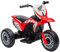 HOMCOM Elektrisches Kinder-Crossmotorrad, Lizenz Honda CRF450RL, Soundeffekte, 3 Räder, Geschwindigkeit 3km/h, Batterie 6V, Kinder 18-36 Monate, rot