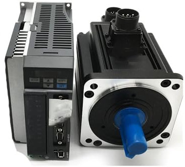 GTPBAO Servo-CNC 130 mm Flansch-Servomotor, 2 kW, 9,25 Nm, 2000 U/min, AC-Servomotor, 3-Phasen-B2-2023-B-Treiber, hohe Trägheit, 220 V AC-Servotreiber Industrie-Controller (Size : Motor kit)