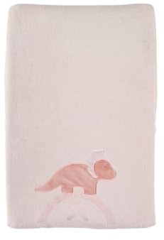 NOUKIE'S - Matelas à langer avec housse - Popsie, Gigi & Louli - Tricératops - Rose