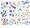 FUNSHOWCASE Edelstein Silikonform Mosaikfliesen Schmuck Bastelset 2tlg für Epoxidharz Polymer Ton