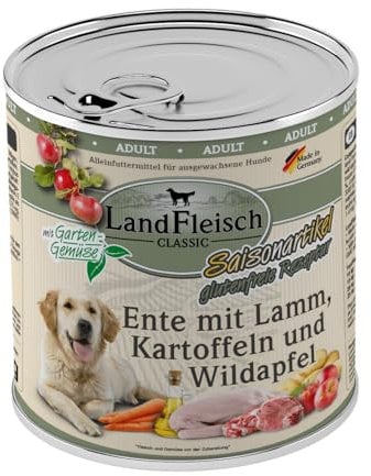 Landfleisch Ente mit Lamm, Wildapfel & Gartengemüse | 6X 800g