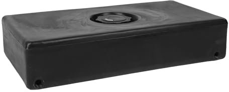 Luocute Réservoir d'eau pour Camping-Car, 8 Gallons, 30 L, 26 X 13,4 X 5,5 Pouces, Réservoir de Stockage d'eau Douce ou Grise en LLDPE, étanche, Résistant aux Chocs, Noir pour
