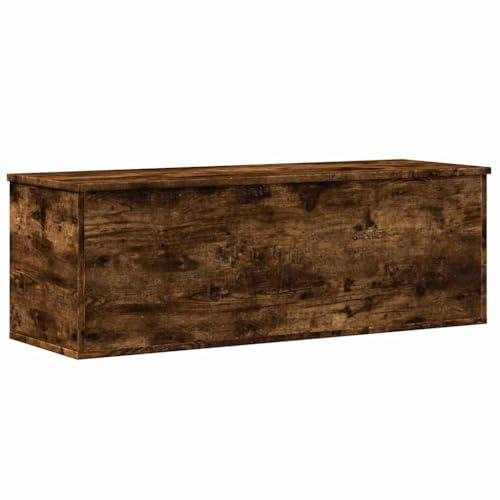 vidaXL Truhe Räuchereiche 102x35x35 cm Holzwerkstoff