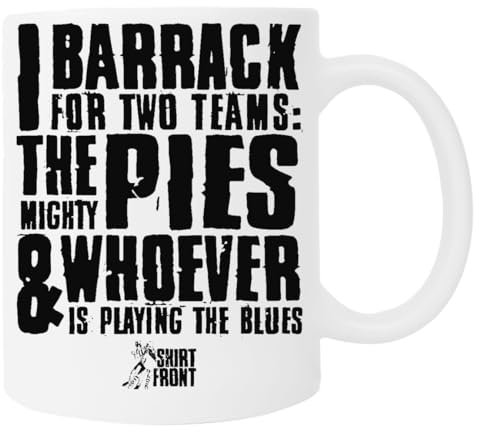 Two Teams Pies Weiße Tasse Kaffeetasse Aus Keramik