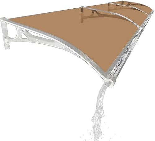 Vordach Mit Seitenteil für Haustür - Robuste Aluminiumlegierung, Wetterfest Überdachung für Terrasse, Balkon, Regen- und Schneeschutz, für Draußen, Garten