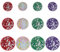 MAYJOYDIY 12Pcs Disco Ball Iron on Patch Round Balls Glitter Embroidered Applique Music Disco Party Bling Ball Iron on Patches for DIY Clothes Jacket Jeans Backpack Hats T-Shirts Bags