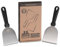 Norzn Brothers® 2x Espatula Plancha – Espatula Cocina Acero Inoxidable 304, Espátula Plancha Barbacoa, Parrilla, Teppanyaki Grill, Rasqueta Cocina, Certificado EU Contacto Alimentos, Garantía 10 Años