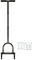 Harbour Housewares Hollow Tine Lawn Corer - 24.5cm x 1M - Black - 1x Manual Heavy Duty Garden Gardening Grass Fertilizer Soil Turf Spikes Scarifier Aeration Hand Fork Tool