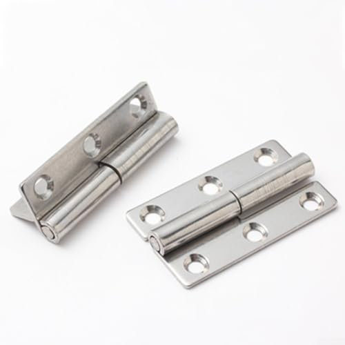 304 Edelstahl Gleitgelenk Scharniere Set für Schrank und Industrie 2 Stück (3,8 cm)
