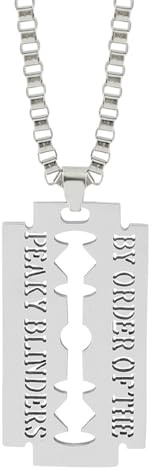 Hao Wu Xuan Pendant Necklace Trendy Personalized Colorful Blade Necklace Razor Shape Pendant Necklaces for Men Jewellery Cool Street Hip Hop Accessories (刀片项链xl0655)