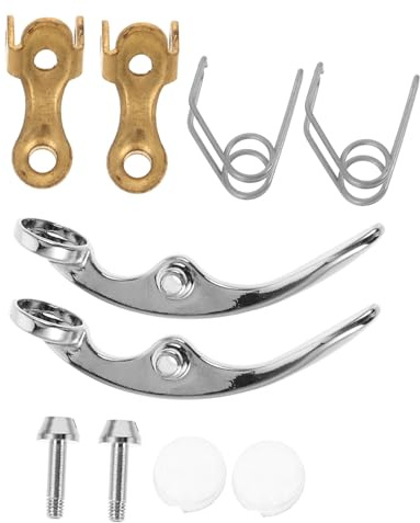 LIGIGWASH 10pcs Trumpet Water Key Assembly Kit, Metal Spit Valve Repair Parts with Spring and Screw, Easy Installation for Trumpet Maintenance