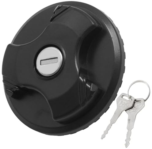 Ollanoos 1740017 Tankdeckel mit Schlüssel, Benzintankdeckel kompatibel mit Fiat und Citroën, Ersetzt 2993927 1740017AG