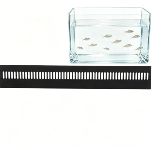 32cm Black Acrylic Overflow Comb, Fish Tank Weir Marine Sump | 32cm Length, Detachable Design, Even Water Dispersal, Fish Escape Prevention, Easy to Clean, Reef Safe