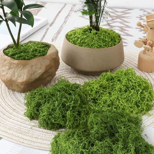 Simulierter Rasen für Bonsai- und Miniaturgärten, Landschaftsdekoration mit Kunststoffmaterial, das verschiedenen Wetterbedingungen standhält (500 g grün)