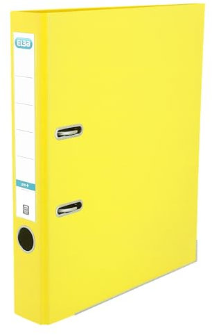 Elba Premium Akten-Ordner A4, smart Pro plus, 5 cm schmal, Kunststoff Ordner, gelb, 1 Stück