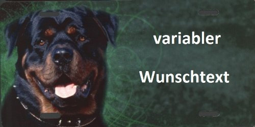 Warnschild Rottweiler selbst gestalten und bedrucken ✓ Hundewarnschilder ✓ Hinweisschild ✓ Verbotsschild