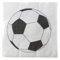 Santex Fussball-Servietten 20 Stück schwarz-Weiss - Weiß