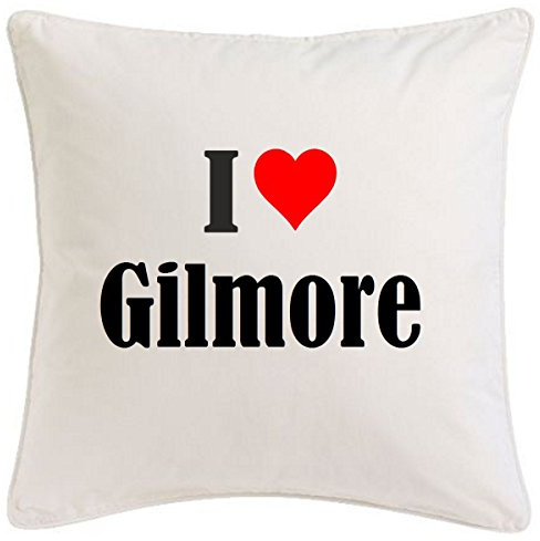 I Love Gilmore – Zierkissenbezug 40x40 cm Baumwolle – Wohnung Typografie Klassisch Bett