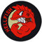 Simpsons The Curse Of The Flying HELLFISH WW2 Comic Patch mit Stickerei zum aufnähen, lustiger Aufnäherm Biker Applikation für Jacke/Weste/Kutte, 90x90mm