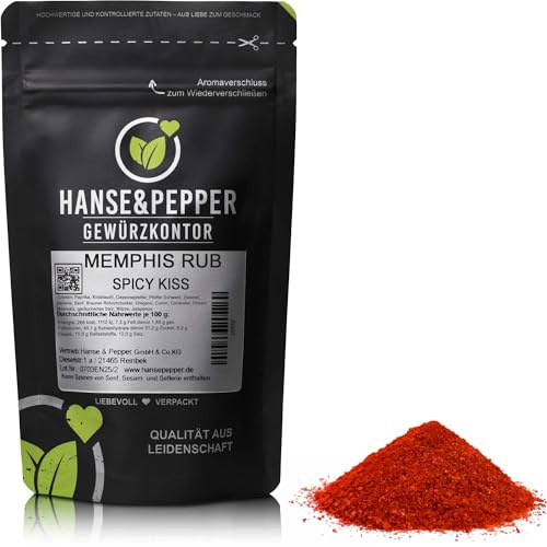 300g Tennessee Memphis Rub Barbecue Grill Rind Schwein Geflügel Rub Sehr Aromatisch Spitzenqualität - Taste Line Serie