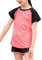 Echinodon Mädchen Sport Set Shirt + Shorts Schnelltrockend Sommer 2tlg Sportanzug für Yoga Jogging Training Rot 130